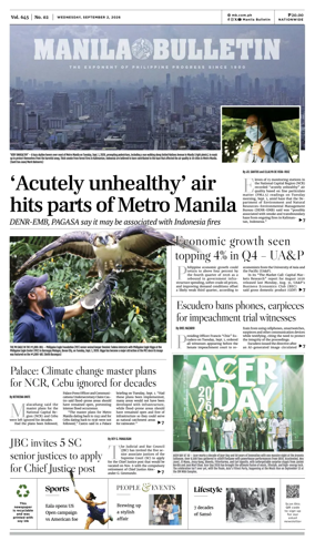 Cover of Manila Bulletin