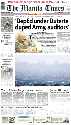 Cover of The Manila Times