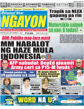 Cover of Pilipino Star Ngayon