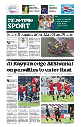 Cover of Gulf Times Sport