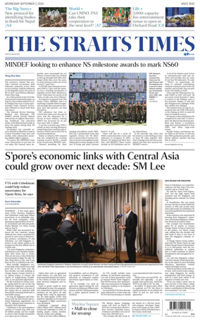 Cover of The Straits Times
