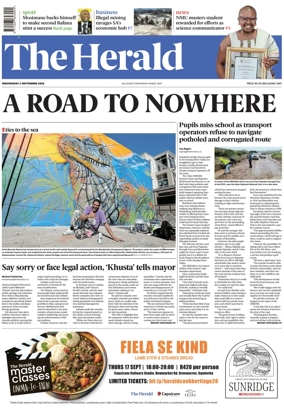 Cover of The Herald (South Africa)