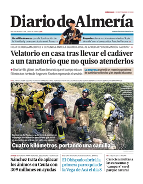 Cover of Diario de Almeria