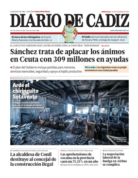 Cover of Diario de Cadiz