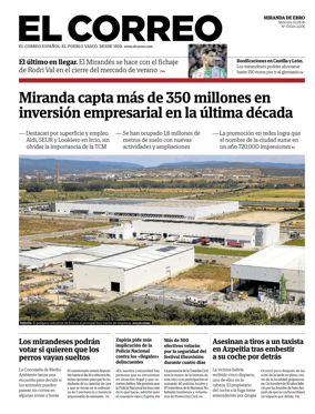 Cover of El Correo (Miranda de Ebro)