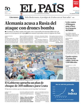 Cover of EL PAIS primera edicion