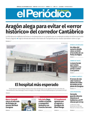 Cover of El Periodico Aragon