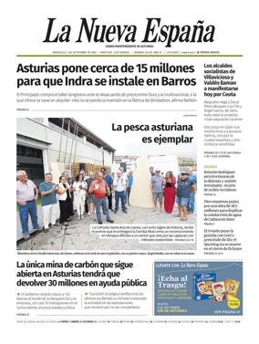 Cover of La Nueva Espana (Occidente)