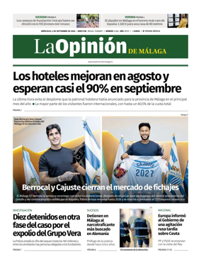 Cover of La Opinion de Malaga