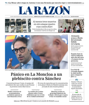 Cover of La Razon (Madrid)