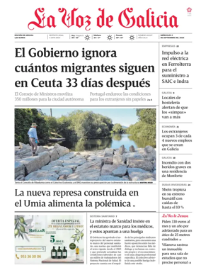 Cover of La Voz de Galicia (Arousa)