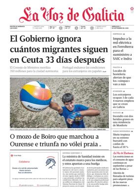 Cover of La Voz de Galicia (Barbanza)