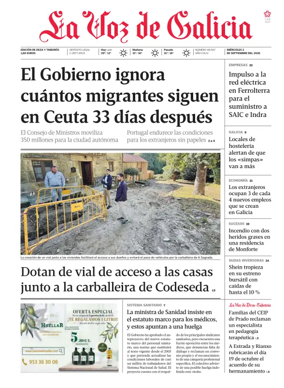 Cover of La Voz de Galicia (Deza)
