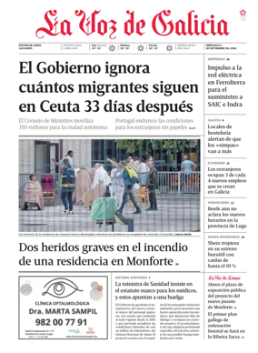 Cover of La Voz de Galicia (Monforte)