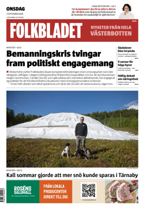 Cover of Folkbladet Vasterbotten