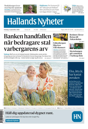 Cover of Hallands Nyheter