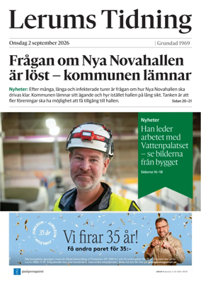 Cover of Lerums Tidning