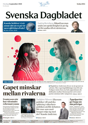 Cover of Svenska Dagbladet