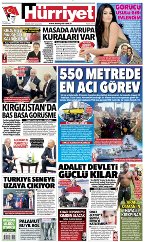 Cover of Hurriyet