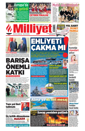 Cover of Milliyet