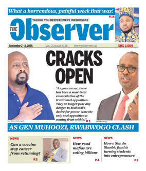 Cover of The Observer (Uganda)
