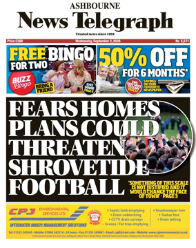 Cover of Ashbourne News Telegraph