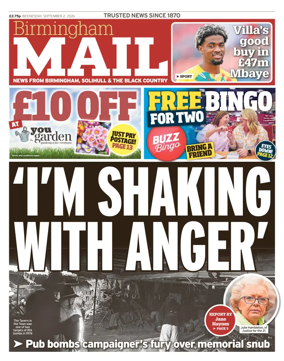 Cover of Birmingham Mail