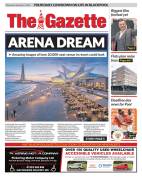 Cover of Blackpool Gazette