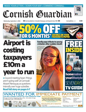 Cover of Cornish Guardian (Newquay & the North Coast)