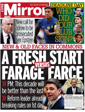 Cover of Daily Mirror