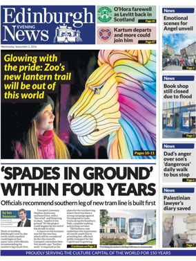 Cover of Edinburgh Evening News