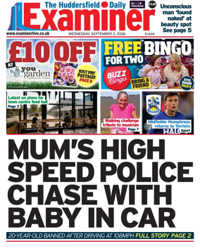 Cover of Huddersfield Daily Examiner
