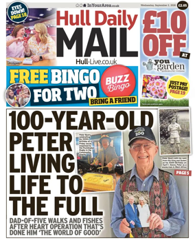 Cover of Hull Daily Mail