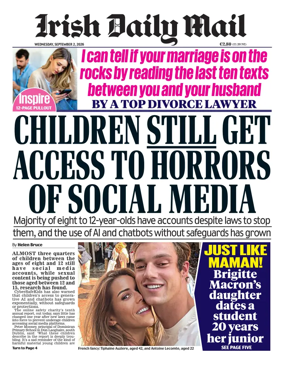 Cover of Irish Daily Mail