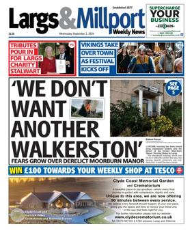 Cover of Largs & Millport Weekly News