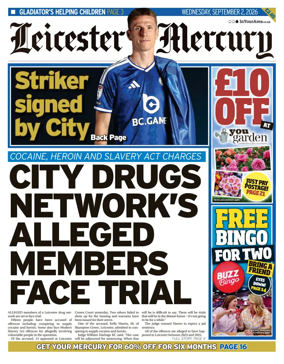 Cover of Leicester Mercury