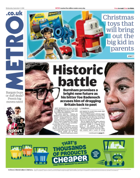 Cover of Metro (UK)