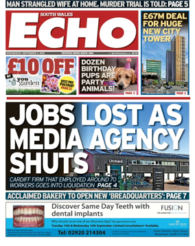 Cover of South Wales Echo