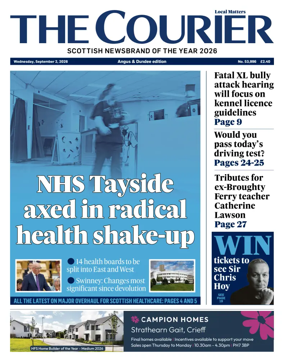 Cover of The Courier & Advertiser (Angus and Dundee)