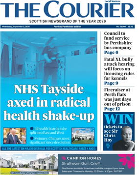 Cover of The Courier & Advertiser (Perth and Perthshire Edition)
