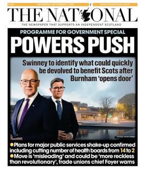Cover of The National (Scotland)