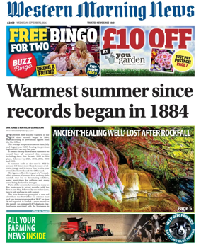 Cover of Western Morning News