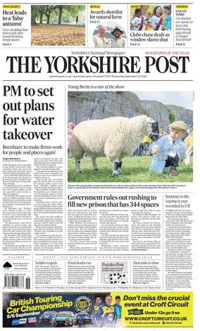 Cover of Yorkshire Post