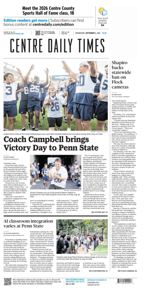 Cover of Centre Daily Times