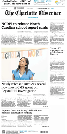 Cover of The Charlotte Observer