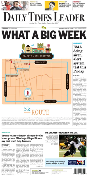 Cover of Daily Times Leader
