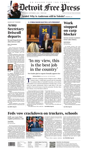 Cover of Detroit Free Press