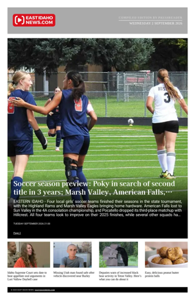 Cover of East Idaho News