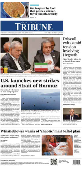 Cover of Great Falls Tribune