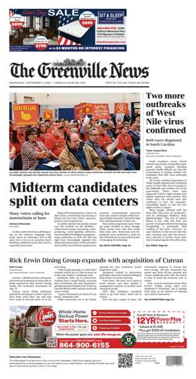 Cover of The Greenville News